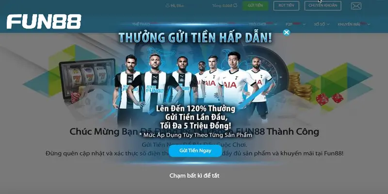 Hướng dẫn người chơi cách nhận khuyến mãi Fun88 chuẩn xác